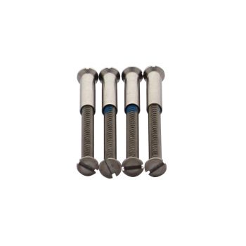 Intersteel 4 Patentboutjes m4x40mm met hulsjes m4 rvs