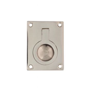 Intersteel Luikring rechthoekig 65 x 49 mm nikkel