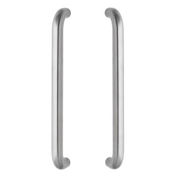 Intersteel Deurgrepen per paar U-vorm 830x80x30 mm HoH 800 mm rvs geborsteld