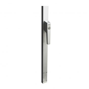 Intersteel Raamespagnolet afsluitbaar Links 1500mm met uitwisselbare cilinder aluminium