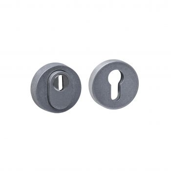 Intersteel SKG3 veiligheidsrozetten rond verdekt ø52x12mm profielcilindergat met kerntrekbeveiliging rvs getrommeld