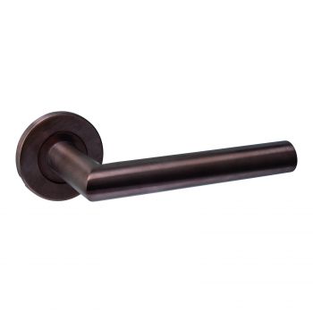 Intersteel Deurkruk Q 01 op rozet verdekt ø52x6mm PVD brons