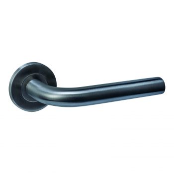 Intersteel Deurkruk Q 02 op rozet verdekt ø52x6mm PVD antraciet
