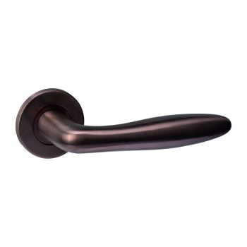 Intersteel Deurkruk Q 03 op rozet verdekt ø52x6mm PVD brons