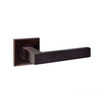 Intersteel Deurkruk Q 05 op rozet verdekt 53x53x6mm PVD brons