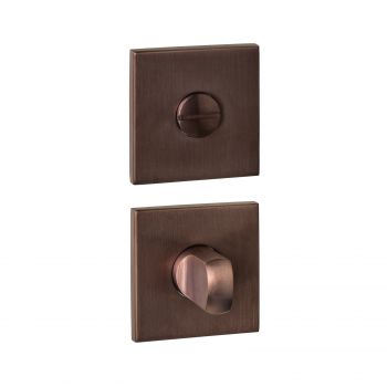 Intersteel WC-sluiting verdekt 53x53x6mm met stift 6-8mm PVD brons