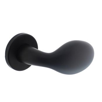 Intersteel Knopkruk Druppel op rozet mat zwart