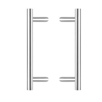 Intersteel Deurgrepen set T-schuin ø 30 mm - 500 mm rvs geborsteld