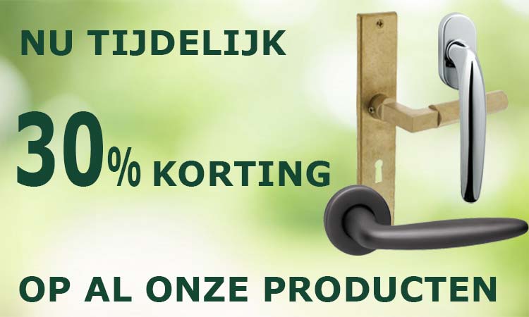 30% korting op alle producten